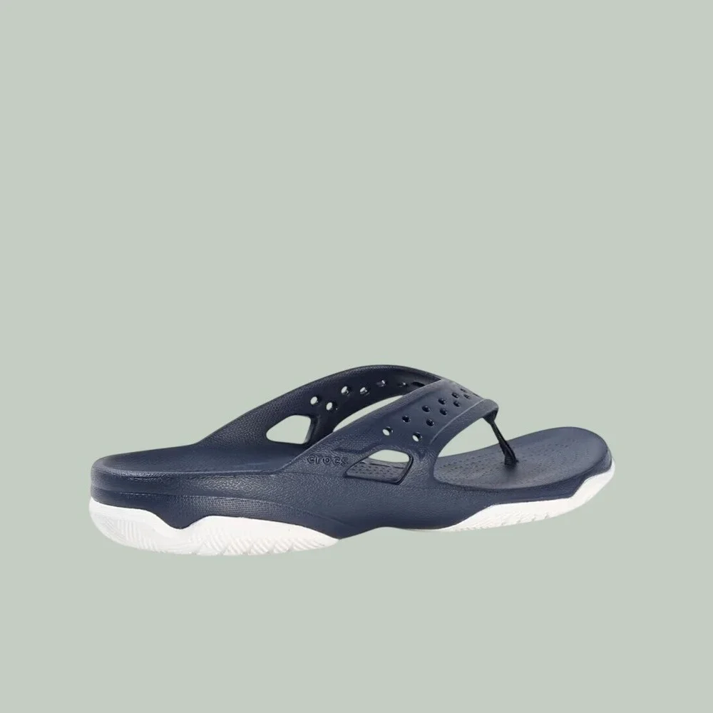Crocs Classic All Terrain Iconic Comfort Flip Flop In Blue Men's Size 8